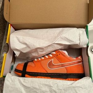 Orange lobster sb dunk low size 10.5